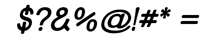 Street  SemiBold Italic Font OTHER CHARS