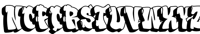 Street Shade-Shadow Font LOWERCASE