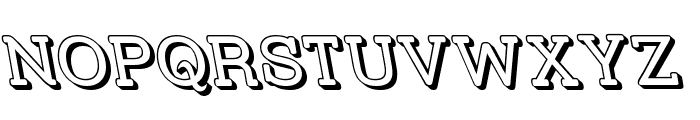 Street Slab - 3D Rev Font UPPERCASE