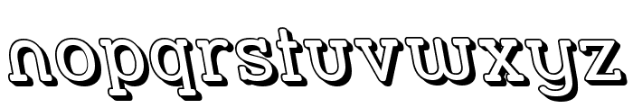 Street Slab - 3D Rev Font LOWERCASE