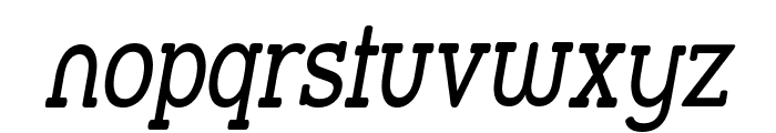 Street Slab - Narrow Italic Font LOWERCASE