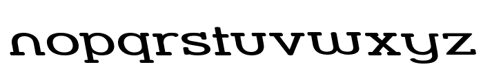 Street Slab - Super Wide Rev Font LOWERCASE