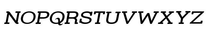 Street Slab - Wide Italic Font UPPERCASE