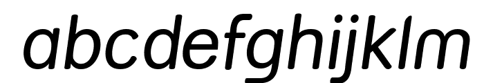 Street Variation Italic Font LOWERCASE