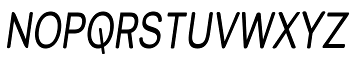 Street Variation - Narrow Italic Font UPPERCASE