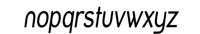 Street Variation - Narrow Italic Font LOWERCASE