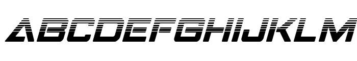 Strike Fighter Halftone Italic Font UPPERCASE