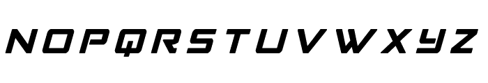 Strike Fighter Title Italic Font UPPERCASE