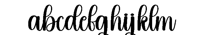 Striking Font LOWERCASE