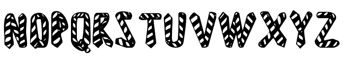 Striped Neckties Font UPPERCASE