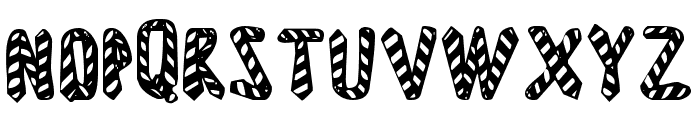 Striped Neckties Font LOWERCASE