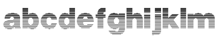 StripedSansBlack Font LOWERCASE