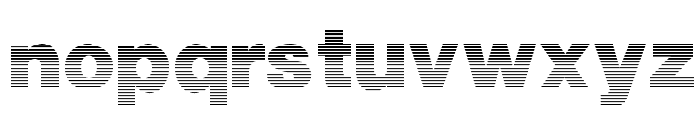 StripedSansBlack Font LOWERCASE