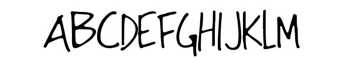 Strong Hand Caps Font LOWERCASE