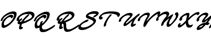 Strong Smooth Script Font UPPERCASE