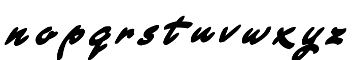 Strong Smooth Script Font LOWERCASE