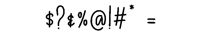 Struggle Font OTHER CHARS