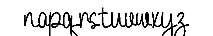 Struggle Font LOWERCASE