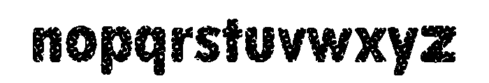 StuckBrayers Font LOWERCASE