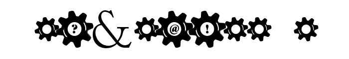 Stucked in Gears Font OTHER CHARS