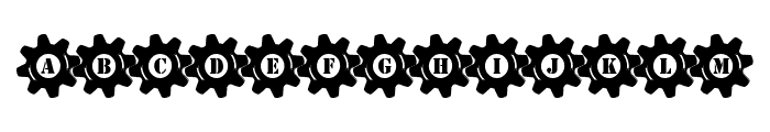 Stucked in Gears Font LOWERCASE