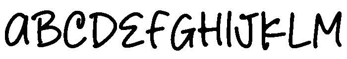 Study Person Font UPPERCASE