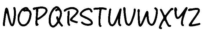 Study Person Font UPPERCASE