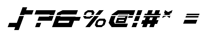 Stuntman Laser Italic Font OTHER CHARS