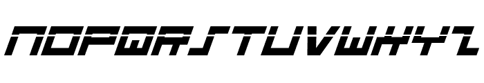 Stuntman Laser Italic Font UPPERCASE