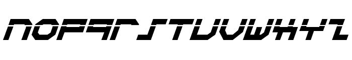 Stuntman Laser Italic Font LOWERCASE