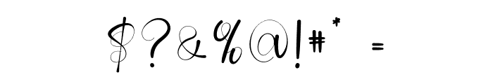 Style Signature Font OTHER CHARS