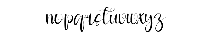 Style Signature Font LOWERCASE