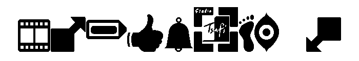 sTmedia icons Regular Font OTHER CHARS