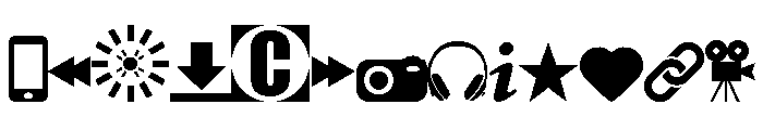 sTmedia Font UPPERCASE