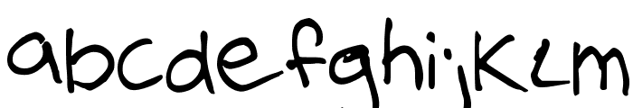 steelgohsts handwriting Font LOWERCASE