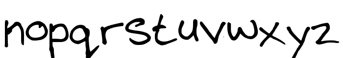 steelgohsts handwriting Font LOWERCASE