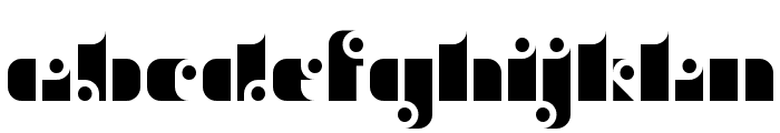 stencil funk Regular Font LOWERCASE