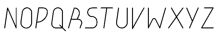 stickeround light Font UPPERCASE
