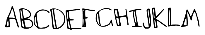 stickman Font UPPERCASE