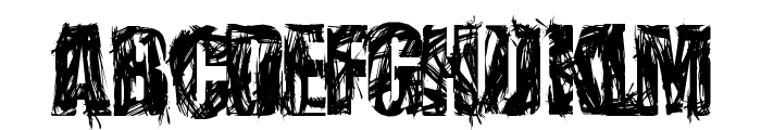 stressberat distort Font LOWERCASE