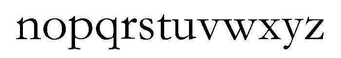 STFangsong Font LOWERCASE