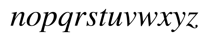 STIXGeneral-Italic Font LOWERCASE