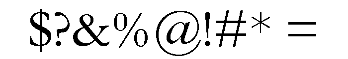 STKaiti Font OTHER CHARS