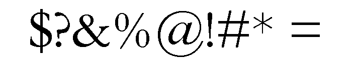 STSong Font OTHER CHARS