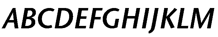 Stone Sans Sem ITC TT SemiIta Font UPPERCASE