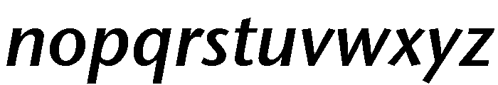 Stone Sans Sem ITC TT SemiIta Font LOWERCASE