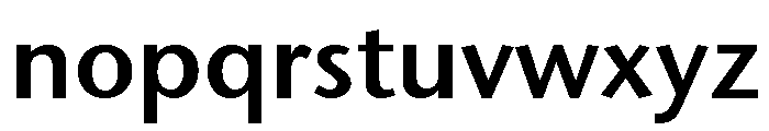 Stone Sans Sem ITC TT Semi Font LOWERCASE