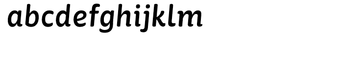 St Ryde Medium Italic Font LOWERCASE