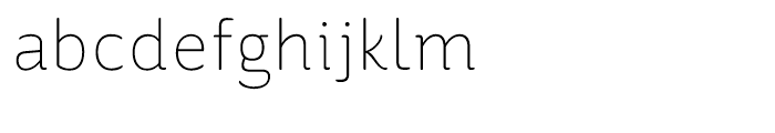 St Ryde Thin Font LOWERCASE