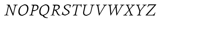Stabia Light Italic Font UPPERCASE